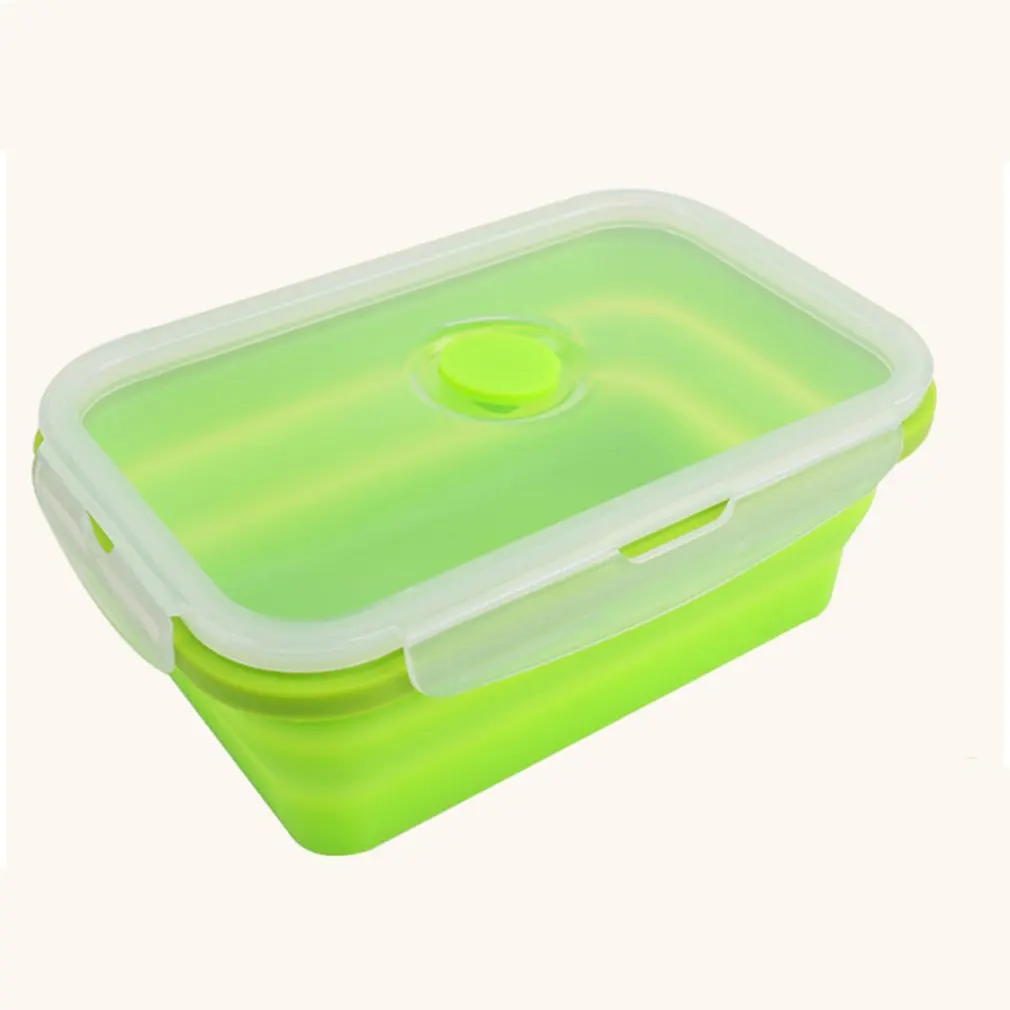 Large Capacity Silicone Portable Lunch Box 750ml Microwave Oven Bowl Bento Box Food Storage Lunch box