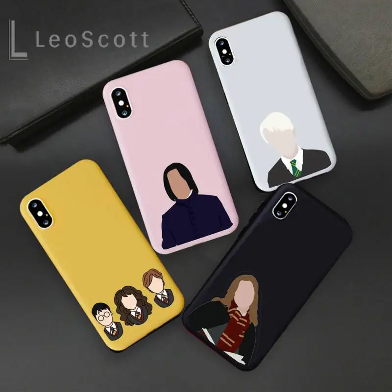 

snape deer always fashion design coque shell cover Phone Case Candy Color for iPhone 6 7 8 11 12 s mini pro X XS XR MAX Plus
