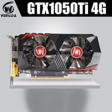 Видеокарта GTX1050Ti для компьютера графическая карта PCI-E GTX1050Ti GPU 4 Гб 128 бит 1291/7000 МГц DDR5 для nVIDIA Geforce Game