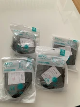 Mascarillas negras FPP2 KN95 de 5 capas, máscaras protectoras reutilizables, blancas, FPP2, FPP2, FPP2, FFPP3, 10-100 Uds.