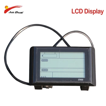 

LCD Display Electric Cycle Computer 36v / 48v Speedometer Bike Mount Edge Odometer Sensor Meter Clock Monitor Waterproof E-Bike