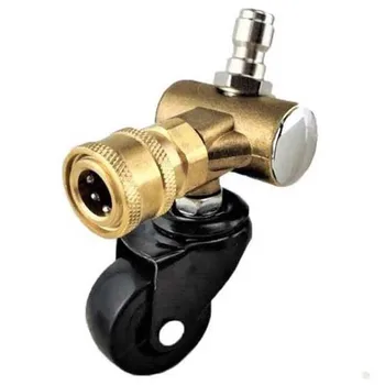 

Car Cleaner Swivel Wheel 1/4 Quick Connect for Pressure Washer Undercarriage Surface Cleaner Under Car Wash Water Accessories
