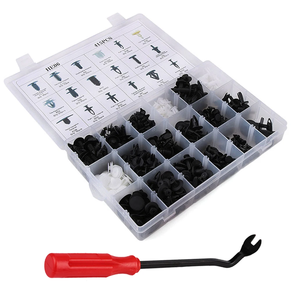 

415X Plastic Car Pin Bumper Rivets Trim Fastener Screws Panel Push Fastener Kit