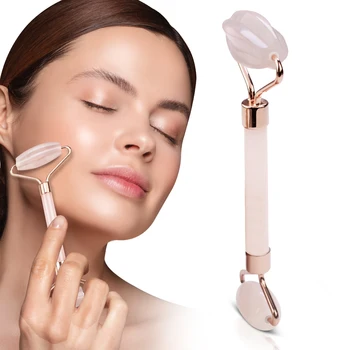 

Jade Roller Rose Quartz Face Roller Massager Facial Massage Roller Ice Lifting Facial roler do twarzy Body Neck Head Massager