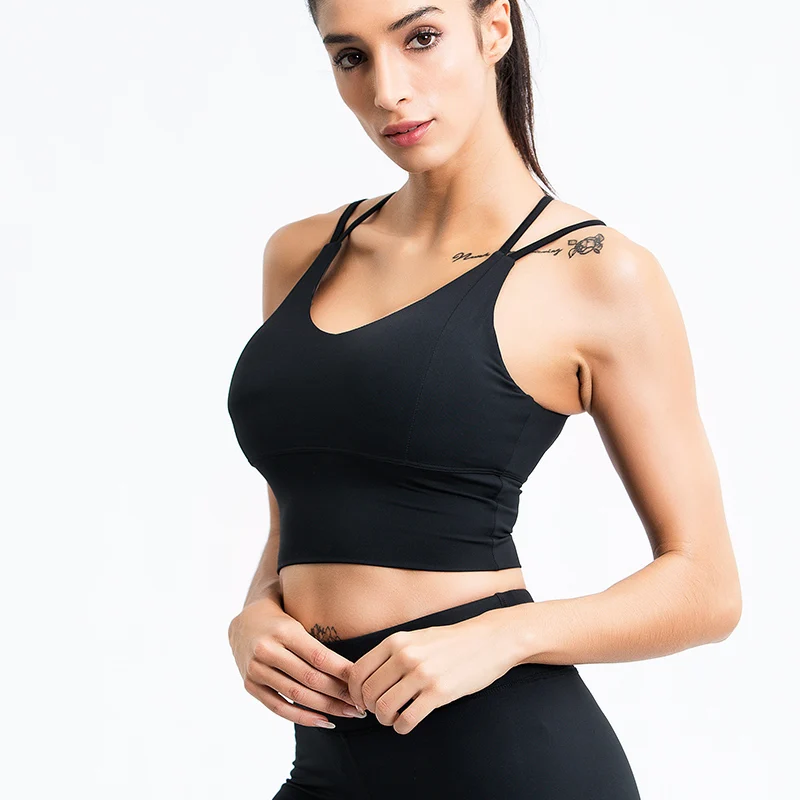 Sports Bras for Women Comfortable Yoga Bra Running Crossback Workout Clothes Sexy Running Shockproof Fitness Underwear