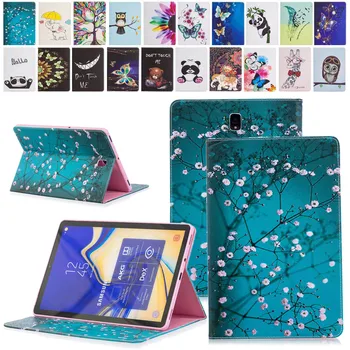 

Cute Printed Case for Samsung Galaxy Tab S4 10.5 Inch Tablet Cover SM-T830 SM-T835 with Card Slot Auto Sleep Wake Smart Cover