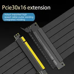 Câble d'extension de carte graphique PCI Express 16x, 50cm, Flexible, haute vitesse, adaptateur de Port d'extension, Riser, cordon d'extension pour Chassi 