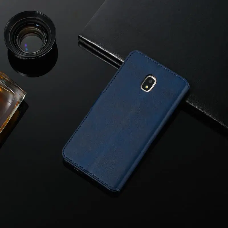 Чехлы для телефонов для samsung Galaxy J3 Чехол кожаный кошелек Флип Роскошный Ретро Бизнес чехол для samsung J3 J330 чехол