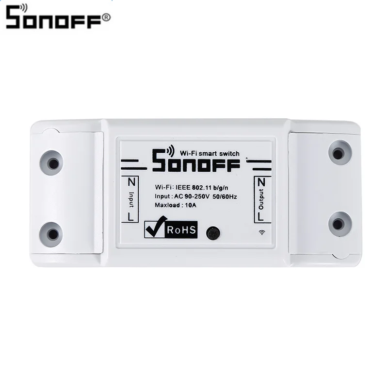 Sonoff Basic R2 умный WiFi переключатель дистанционного управления для Google Home Alexa умный дом переключатель без 433 функции дистанционного управления