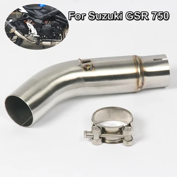 

For Suzuki GSR 750 GSX-S750 Motorcycle Exhaust Muffler Middle Link Connect Pipe Slip on