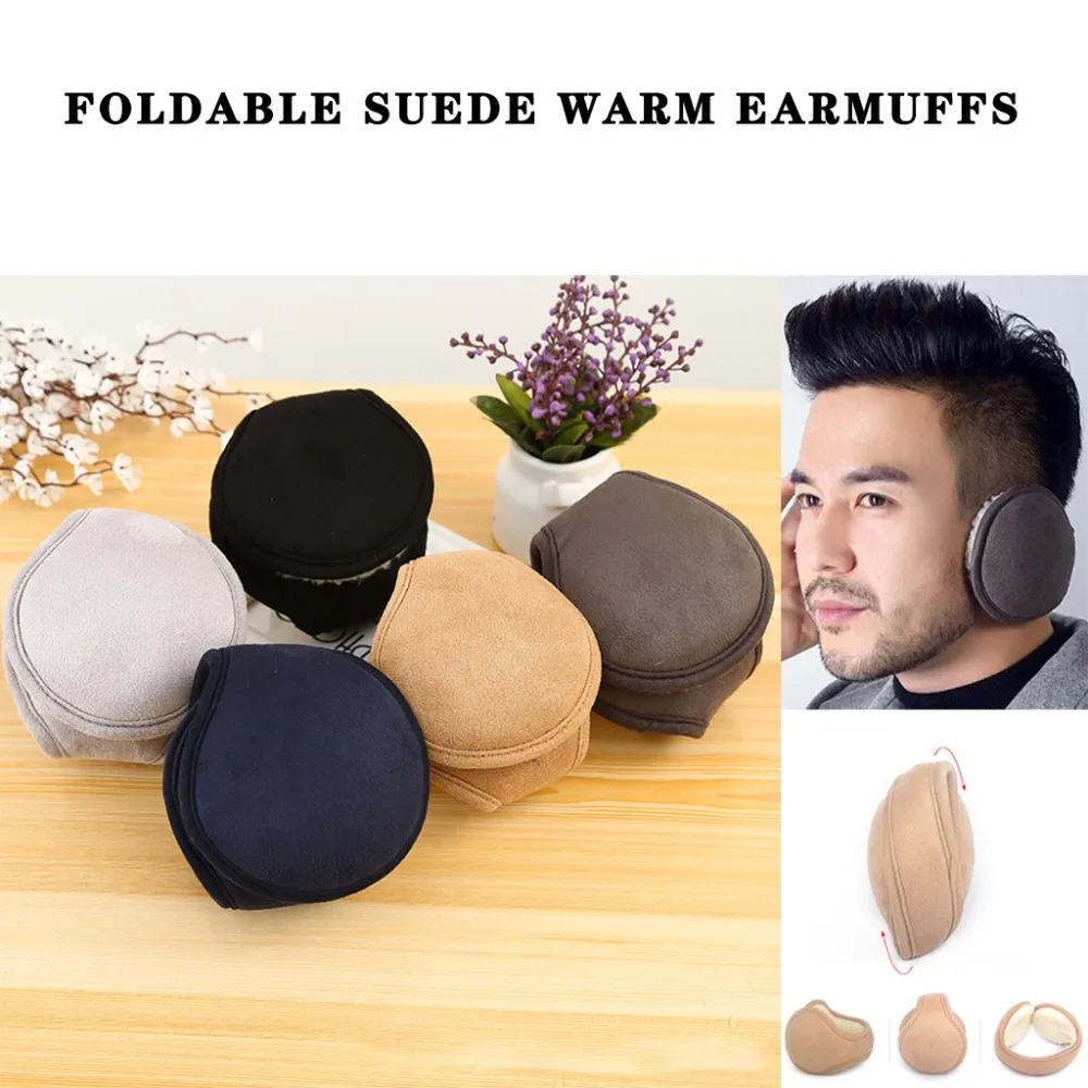 Ear Muffs Winter Ear Warmer Foldable Earmuffs Cover Mens Womens Behind the Head Band  orejeras de invierno (7)