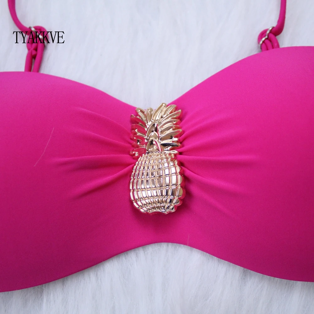 Сексуальное бикини ананас 2020 комплект пуш ап размера плюс купальники для женщин