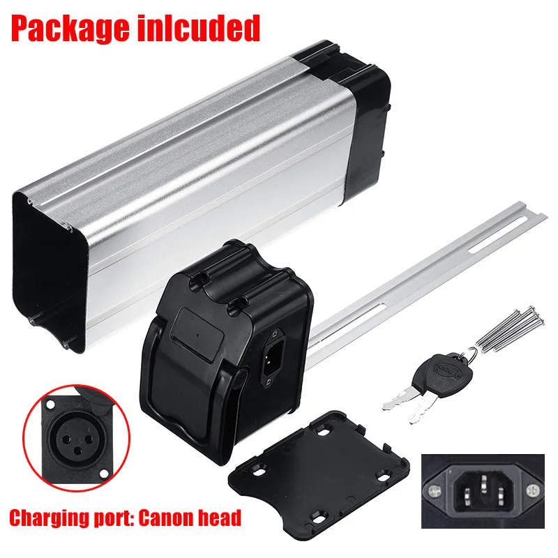

Battery Box Electric Bike 385*110*76mm Output Port 42V/54.6V Charging Sockets