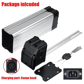 

Battery Holder Safety Pack Box With Key For Electric Bike Ebike Scooter 36V/48V