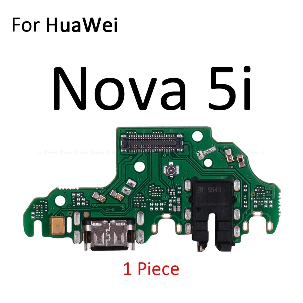 For Nova 5i Соединительная плата для зарядного порта, гибкий кабель с микрофоном для HuaWei Nova 5i 4e 4 3 3i 3e 2 2S 2i Plus Lite Young - Цвет: For Nova 5i