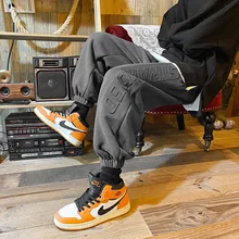 

New Men's Sports Casual Pants Fashion Printing Solid Color Loose and Comfortable Harem Pants Streetwear Men's мужская одежда