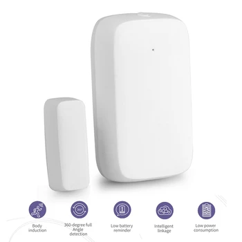 

Smart Home ZigBee Graffiti Smart Door Sensor Intelligent Linkage Door Sensor Wireless Door And Window Sensor Remote Control