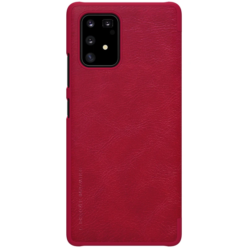 Флип-чехол для samsung Galaxy S10 Lite, серия NILLKIN Qin, роскошный чехол из искусственной кожи, Пластиковая Задняя крышка для samsung S10 Lite, чехол 6,7'' - Цвет: Red
