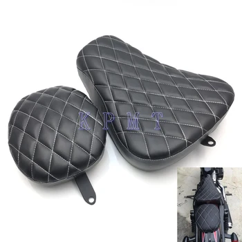 

Motorcycle Passenger Rear Seat Pad Leather Pillow For Harley Sportster XL 1200 883 72 48 2004-2019 2011 2012 2013 2014 2015 2016