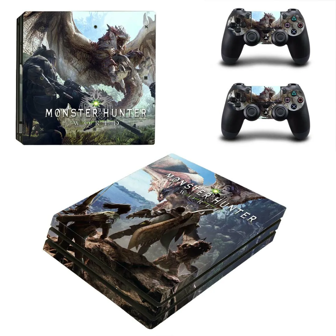 Monster Hunter PS4 Pro стикер s PS 4 Play station 4 Pro стикеры кожи для playstation 4 Pro консоль и контроллер