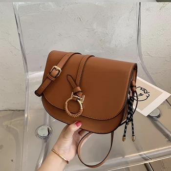 

Autumn Small Bag For Women 2020 New Fashion Popular Korean Style Vintage Shoulder Crossbody Saddle Bag A559