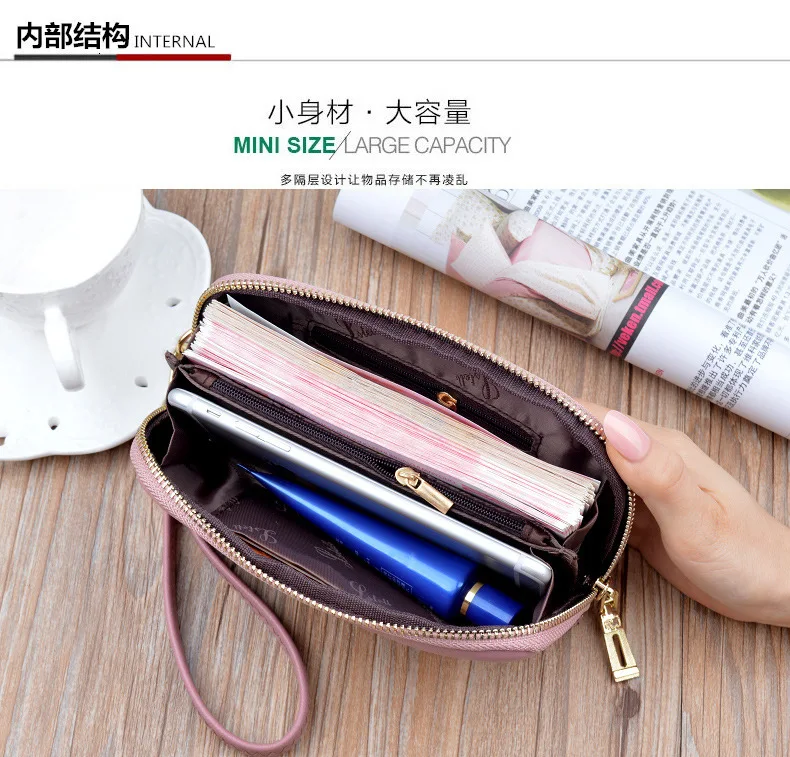 Vintage Long Ladies Wallets PU Leather Rfid Holders women's Wallet Fashion Soft women's Wallets