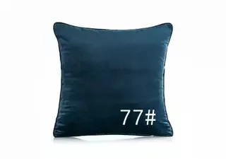 Новинка, современный модный дизайн, чистый синий яркий цвет, Бархатная подушка для дивана, автомобиля, дома, декоративная Бархатная подушка, наволочка - Цвет: Dark Blue