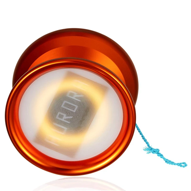 Magicyoyo Y02-Aurora Light Up Professional Unresponsive Yoyo with Led Lights with Glove,Yoyo Holster,5 Strings,Blue Led Light