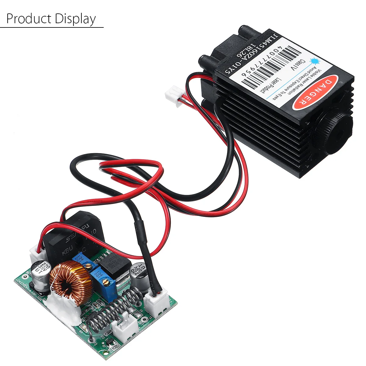 Синий лазерный модуль высокой мощности 450nm 2500 мвт TTL 12V DIY режущий лазер с ЧПУ