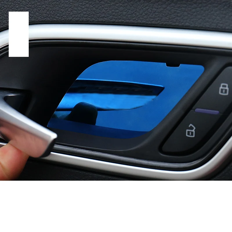 Lsrtw2017 внутренняя дверная панель из нержавеющей стали для автомобиля Mg Zs декоративные внутренние аксессуары для формовки - Название цвета: blue
