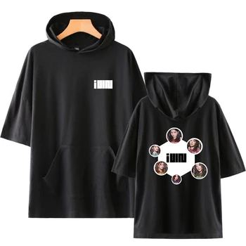 

(G)I-DLE Print Women/Men Hooded T-shirt Spring Summer Harajuku Casual Fashion Soft Short Sleeve Tshirt Hot Sale