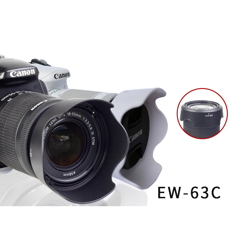 Bizoe Canon 18-55 Stm Hood Lens Accessories Eos 700d 750d 760d