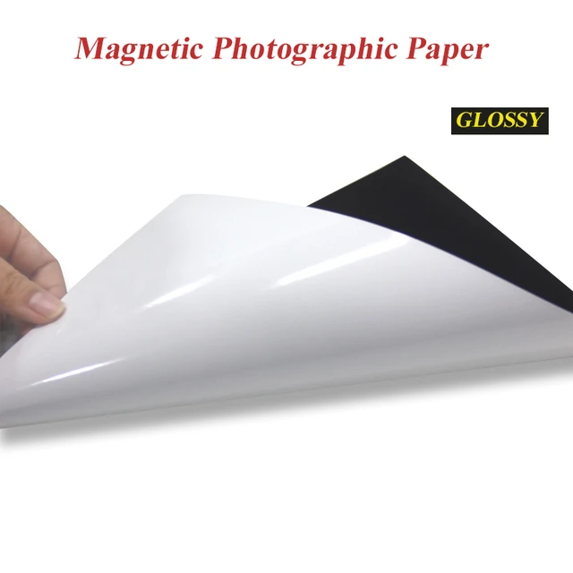 Papier Magnétique A4, Feuille Magnétique, Mat Blanc Magnétique Durable Pour  Imprimante à Jet D'encre Commune Pour Réfrigérateurs 