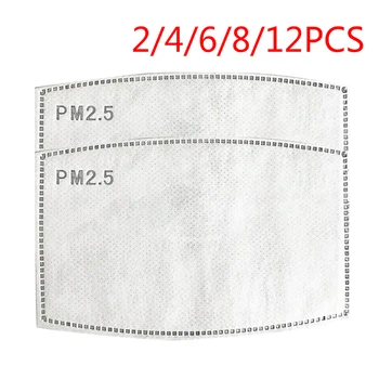 

2/4/6/8/12 PCS PM2.5 Activated Carbon Maske Filters Pad Replaceable Breathing Maske Filters Pad Breathing Filters Dropshipping