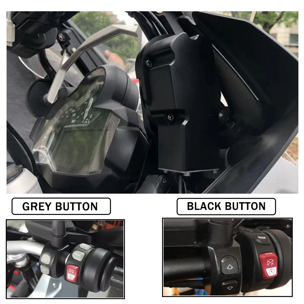 Motorcycle Accessories For BMW R1200GS R1250GS R1200 R1250 GS Adventure Adv LC 2013-Windshield Windscreen Electric Elevator Remote Control Switch
