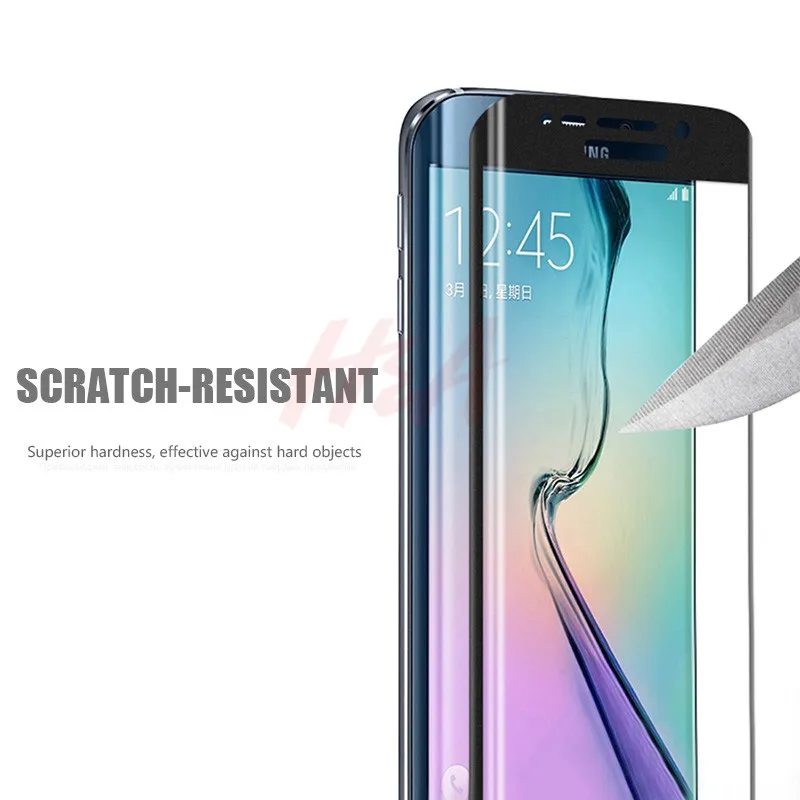 H& A 5D закругленные края полное покрытие Защитное стекло для samsung Galaxy S7 S6 Edge закаленное защитное стекло для экрана S7 Edge