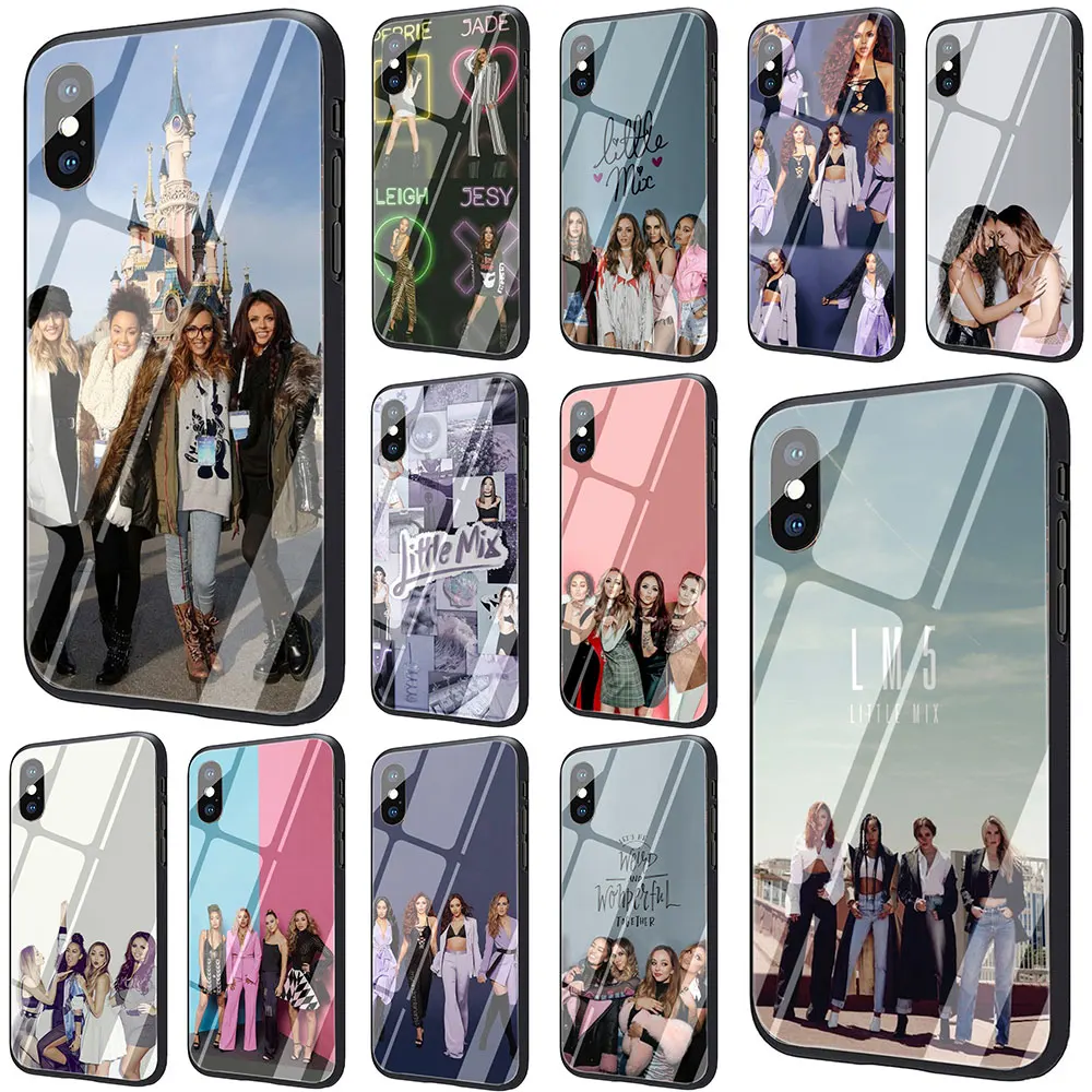 Чехол для телефона Little Mix из закаленного стекла для iPhone 11 Pro 6 6S Plus 7 8 Plus X XS XR XS Max