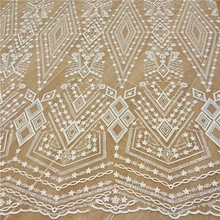 Новая высококачественная сетчатая вышивка tissu ромбовидная блестящая ткань Сделай Сам свадебное платье изготовлено высококлассными брендами тканей