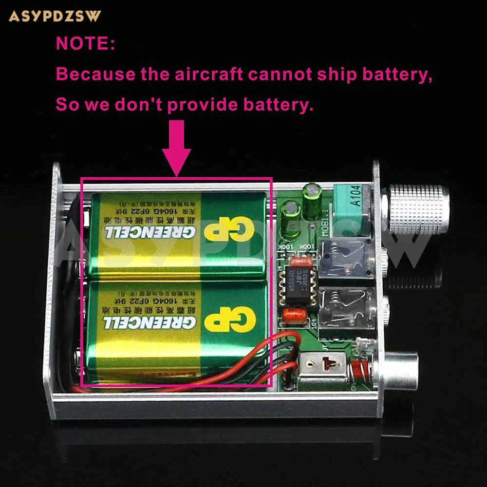 Finished MINI RA1 Battery version Portable headphone amplifier JRC4556 3 5 Jack