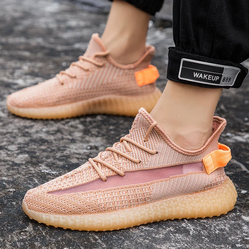 

Online Celebrity Hot Selling 2019 Spring Summer Terracotta Warriors Coconut Shoes 350v2 Breathable Fly Woven Sports Trendy Shoes