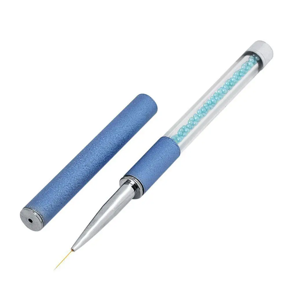 BellyLady синий стержень с жемчужиной ручка для рисования матовые Баррелл жемчужные