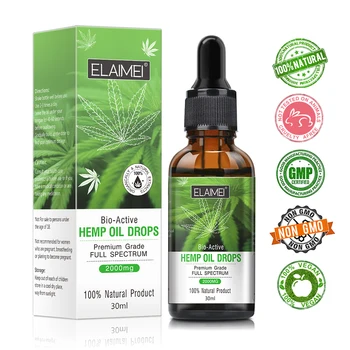 

30ml Organic Essential Oil Hemp Seed Oil Herbal Drops Body Relieve Stress Oil Skin Care Help Sleep DROP SHIP