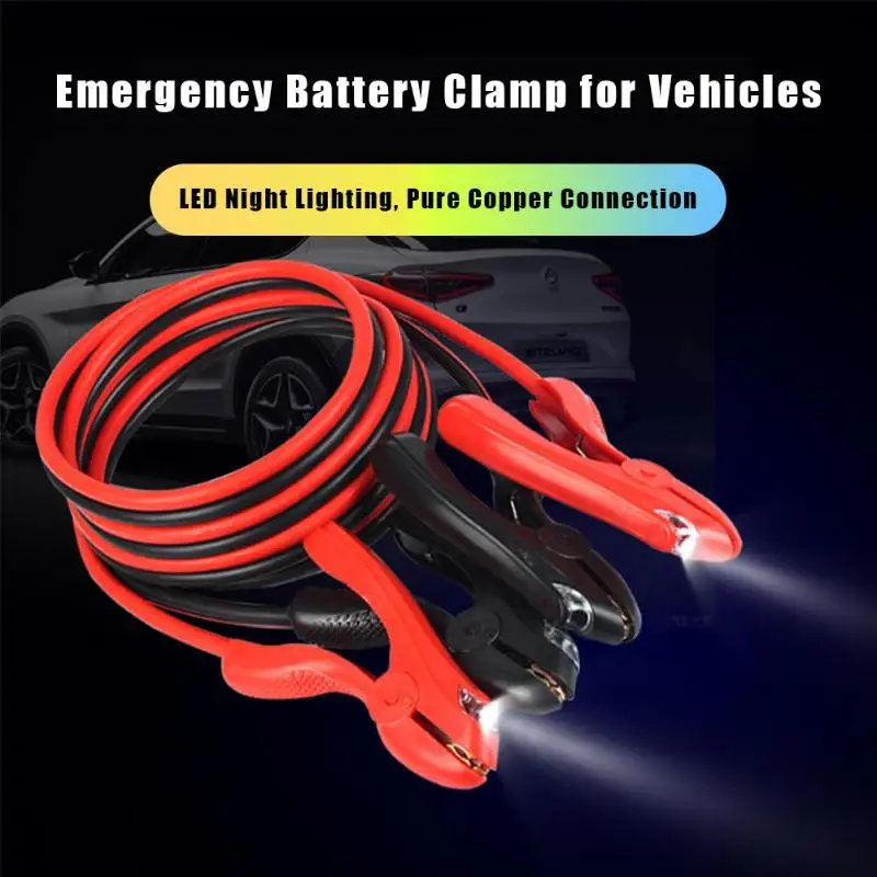 10ft 2000 Amp Power Booster Cables Emergency Car Battery Jumper Cables