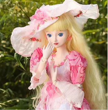 

1/3 Large BJD SD Dolls Joints Moveable Toys Model Princess Make Up Birthday Gift American Girl Doll Girl Toys for Kids