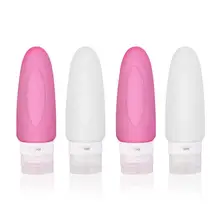 Круглая силиконовая бутылка сжимающаяся бутылка портативная силиконовая бутылка розлива дорожные банки для купания туалетные принадлежности Косметика розлива