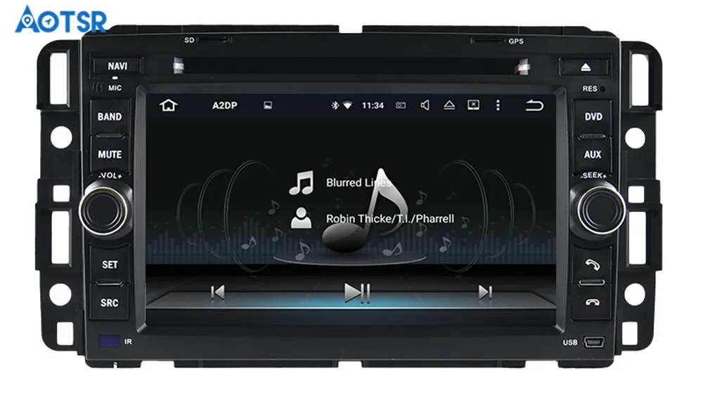 Clearance Octa Core CD DVD Player 2 Din Stereo Android 9.0 Car Radio for Hummer H1/H2 2008-2011 GPS Navigation Autoradio Headunit WIFI FM 1