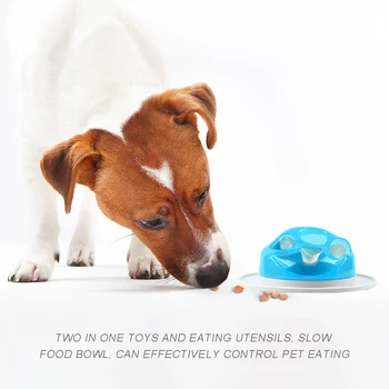 

Pet Dog Feeding Food Bowls Puppy Slow Down Eating Feeder Dish Dogs Slow Eating Eco-friendly Avoiding Choking Supplies