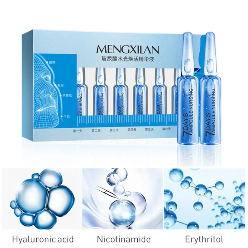 

Small Molecule Hyaluronic Acid Face Serum Shrink Pores Anti-Ance Whitening Anti-Aging Wrinkle Moisturizing Face Care Skin Care