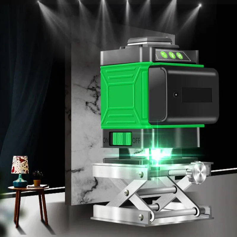 

Laser Level 8 Line 3D Self-Balancing 360 Horizontal And Vertical Cross Laser Beam Line Level Automatic Line Sticking Instrument
