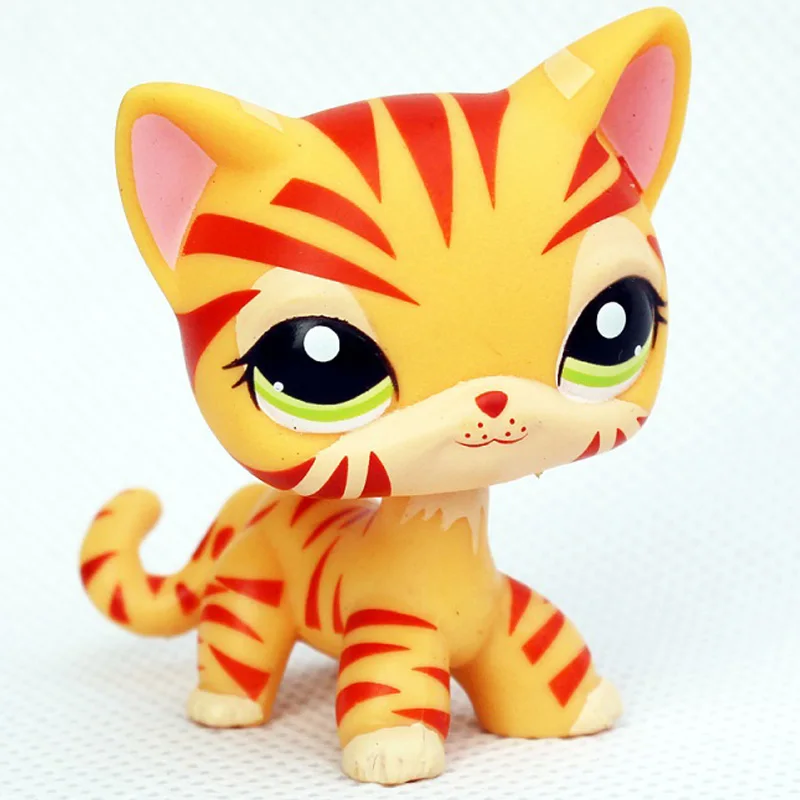 1451 Лпс стоячки кошки игрушки Lps кошка Редкие игрушки для питомцев мини подставки короткие волосы котенок старые Фигурки Коллекция оригинальные маленькие животные - Цвет: 1451
